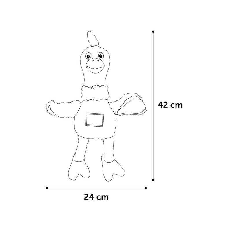 Flamingo Natura Delight Frango de Peluche para cães,  Imagem número 2 Flamingo Natura Delight Frango de Peluche para cães, , large Imagem número 2