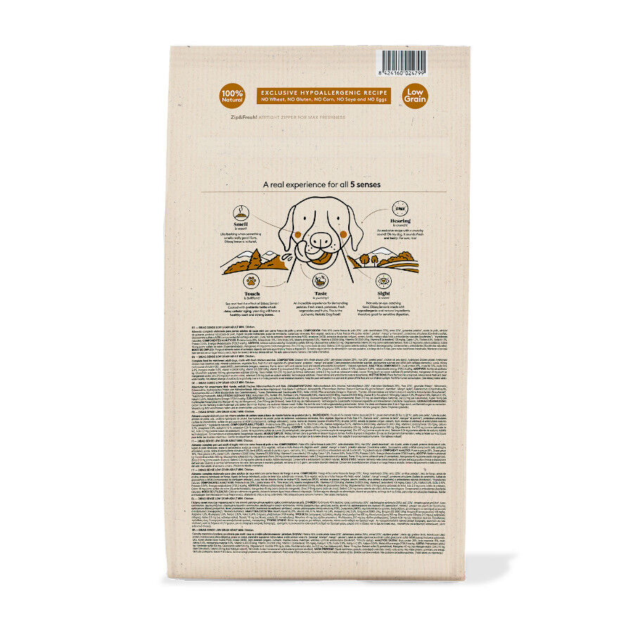 2 kg Dibaq Sense Low Grain Adult Mini Ra&ccedil;&atilde;o de frango para c&atilde;es, , large Imagem n&uacute;mero 6