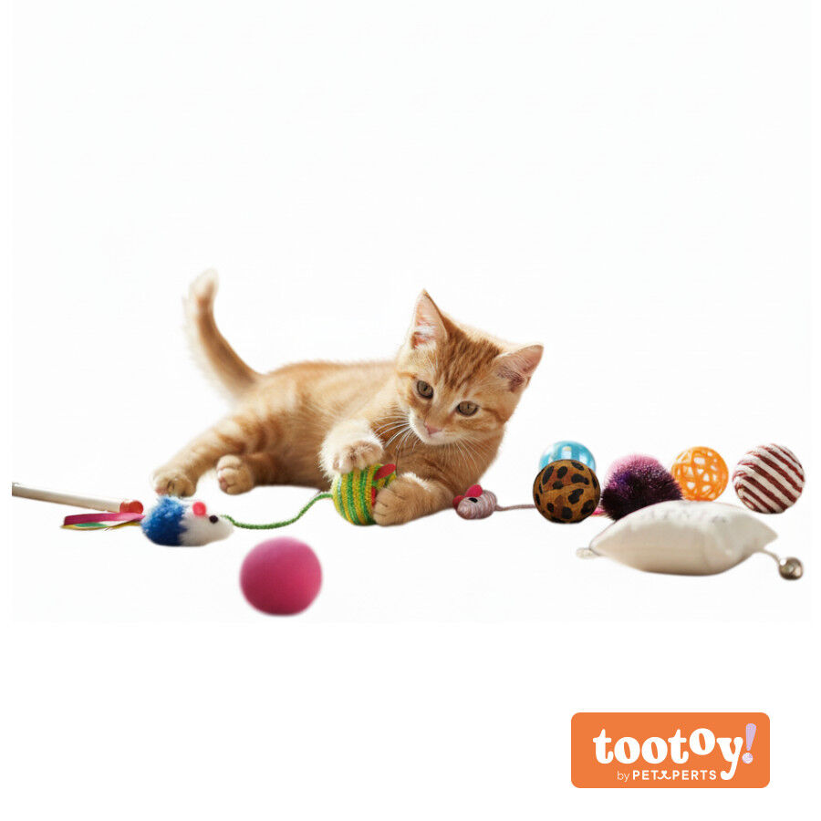 Tootoy! Chase & Play Party Set Kit de brinquedos para gatos, , large Imagem n&uacute;mero 3