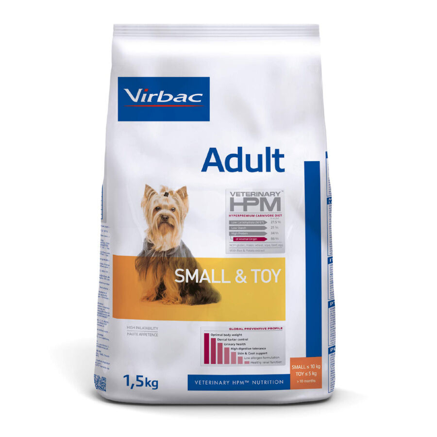 1.5 kg Virbac Veterinary HMP Adult Small & Toy ra&ccedil;&atilde;o para c&atilde;es, , large Imagem n&uacute;mero 1
