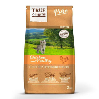 True Origins Kitten Pure Poultry Frango ração para gatos