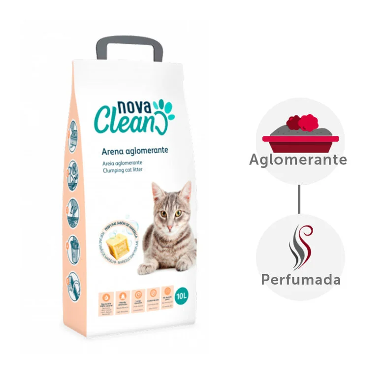 Nova Clean Lecho Aglomerante para gatos  Imagem número 1 Nova Clean Lecho Aglomerante para gatos  Imagem número 1