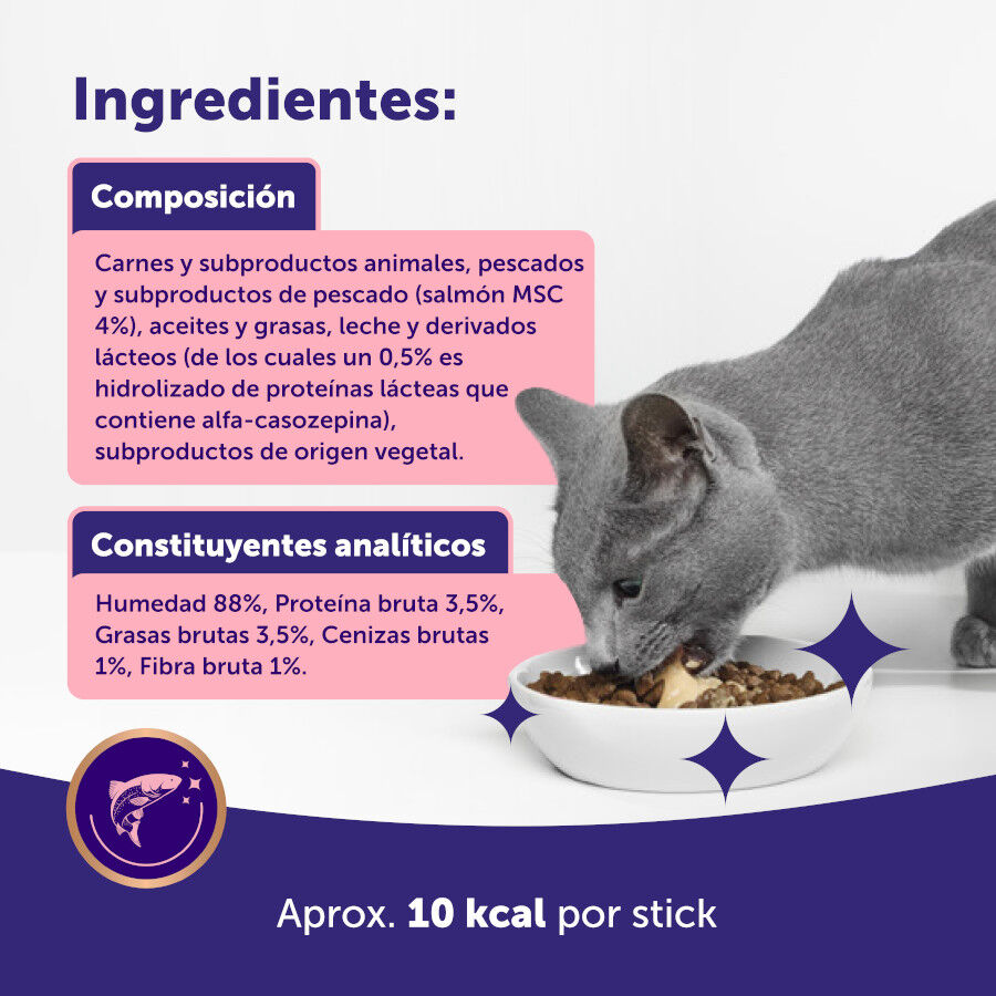 6 barritas Feliway Ceva Happy Snacks de Salm&atilde;o para gatos, , large Imagem n&uacute;mero 7
