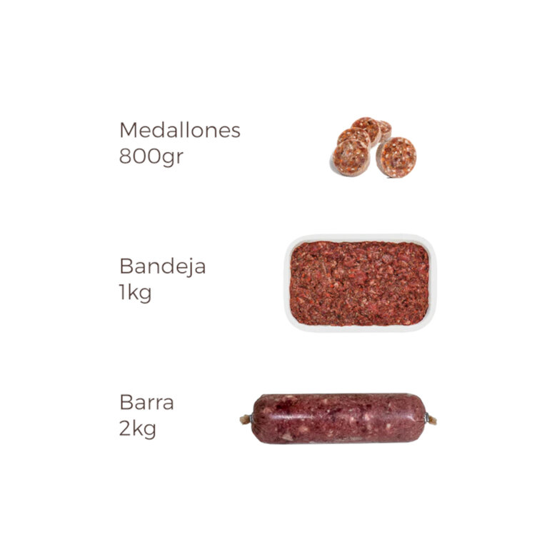 800 g Puro Menú BARF Ensina-me a Voar Peru e Bacalhau comida natural congelada para cães,  Imagem número 3 800 g Puro Menú BARF Ensina-me a Voar Peru e Bacalhau comida natural congelada para cães, , large Imagem número 3