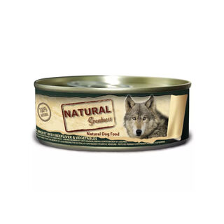 Natural Greatness Peito de Frango com Fígado de Boi e Legumes lata para cães