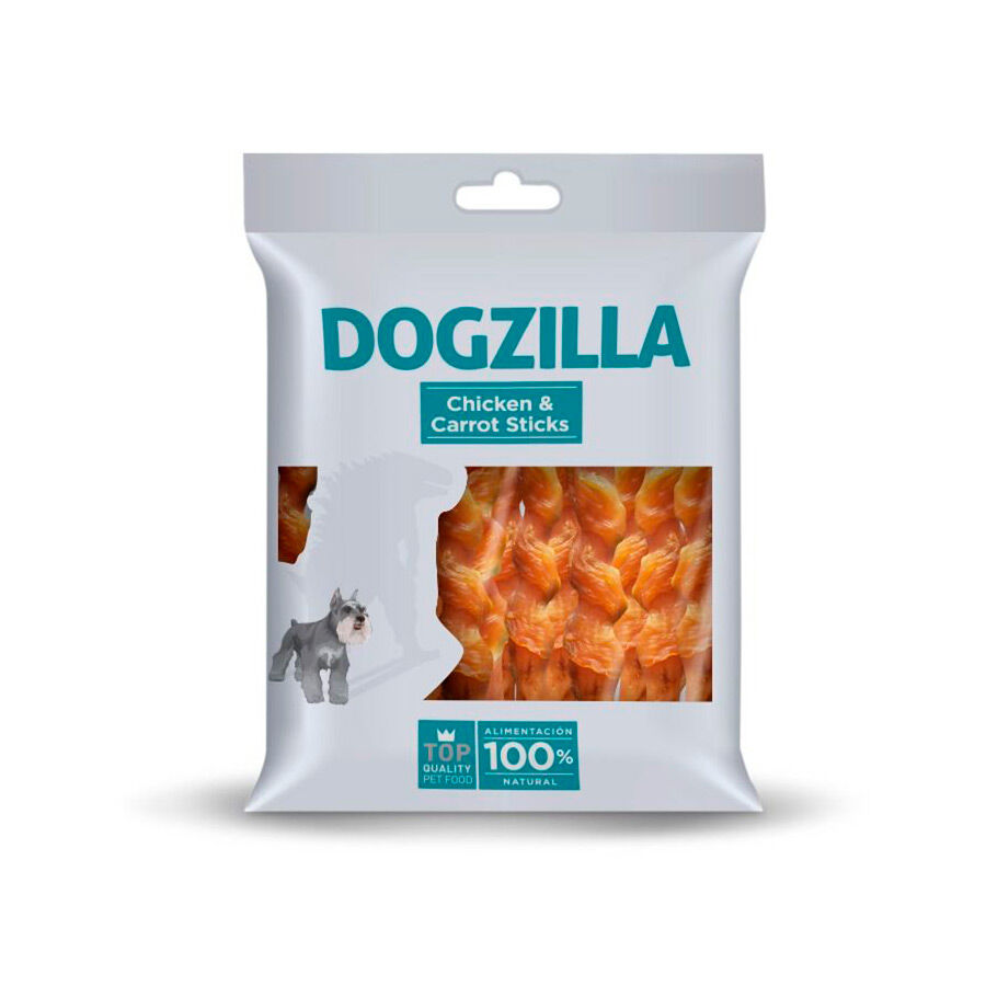 100 g Dogzilla Palitos frango e cenoura para c&atilde;es , , large Imagem n&uacute;mero 1