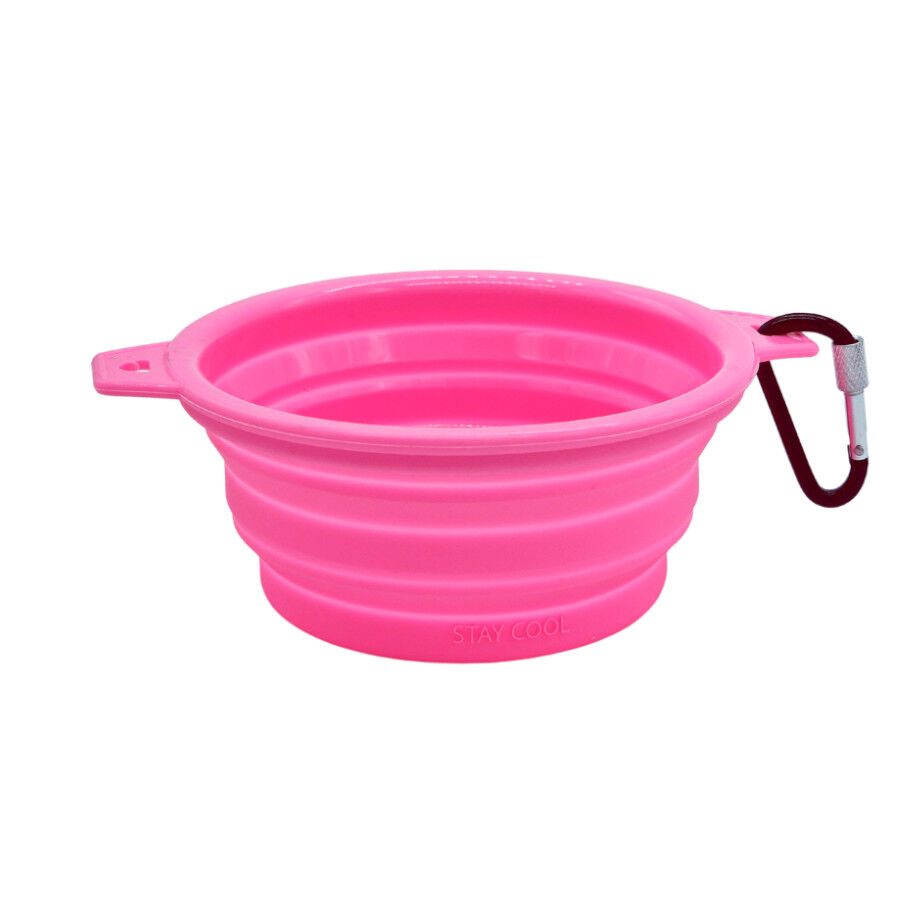 Dukier Bebedouro dobr&aacute;vel rosa para c&atilde;es, , large Imagem n&uacute;mero 1