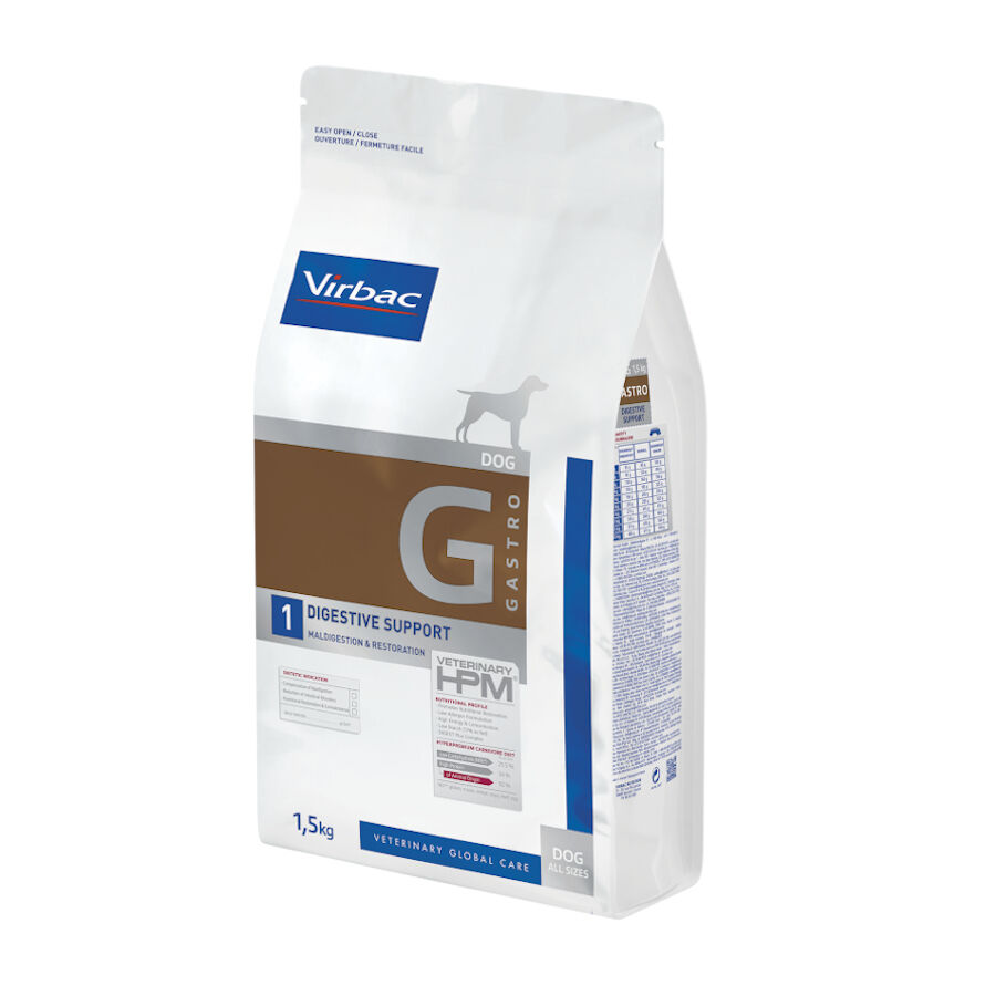 3 kg Virbac Veterinary HPM Gastro G1 Digestive Support ra&ccedil;&atilde;o para c&atilde;es, , large Imagem n&uacute;mero 1