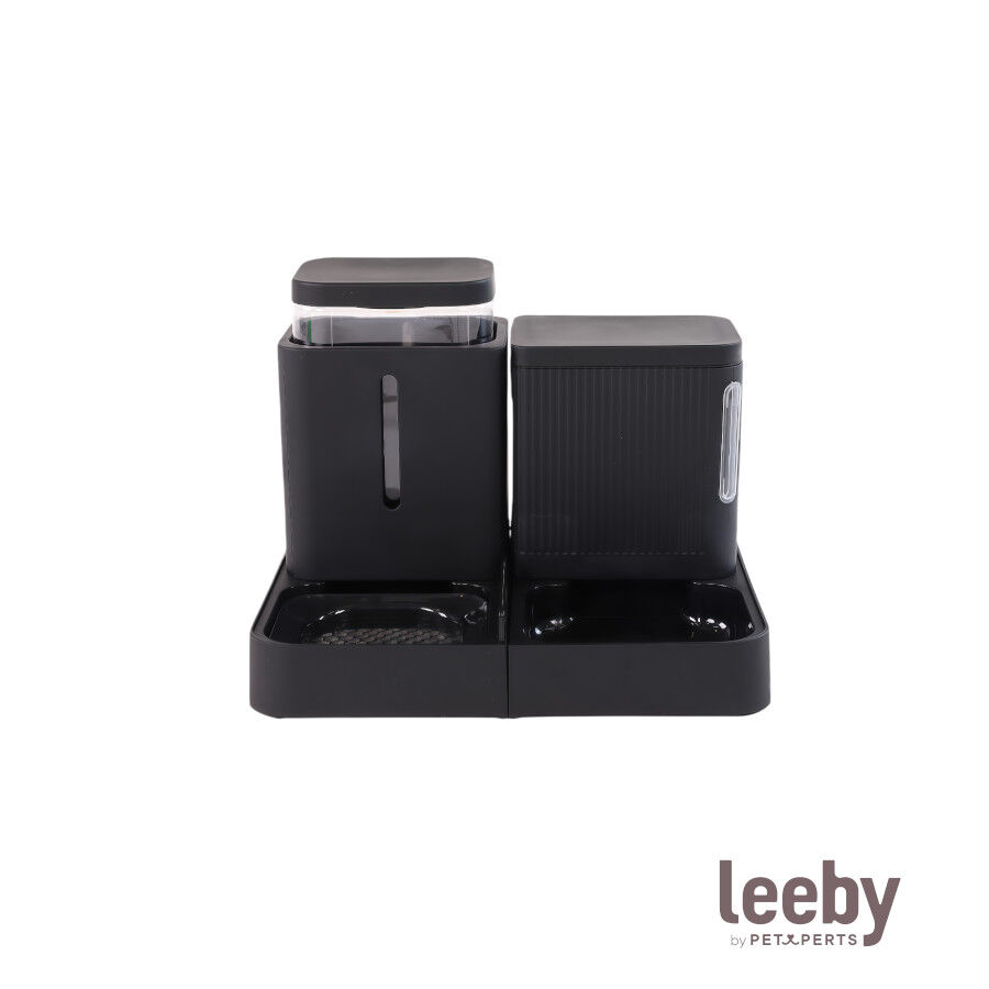 Leeby Comedouro Autom&aacute;tico e Dispensador de &Aacute;gua 2 em 1 para c&atilde;es e gatos, , large Imagem n&uacute;mero 2