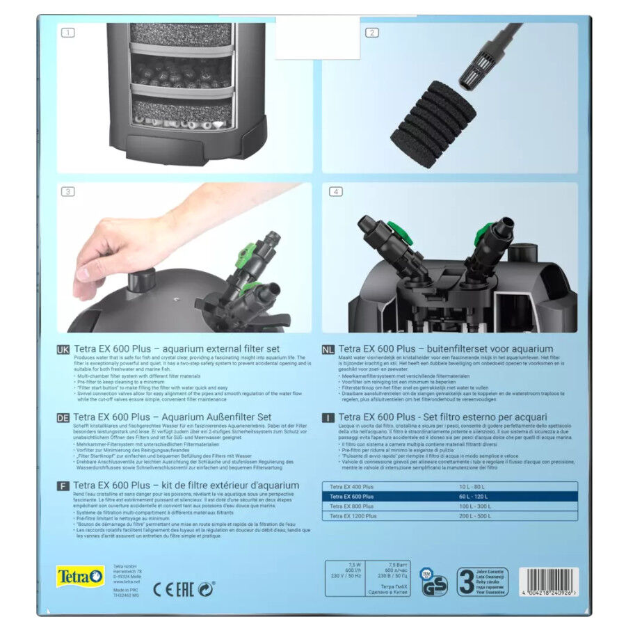 Tetra EX Plus filtro externo para aqu&aacute;rios, , large Imagem n&uacute;mero 5