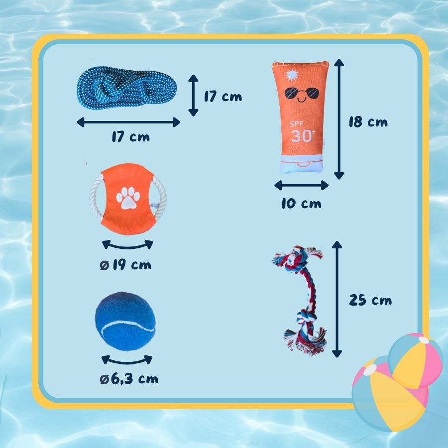 Summer Vibes The Beach Club Set x5 Brinquedos para c&atilde;es, , large Imagem n&uacute;mero 5
