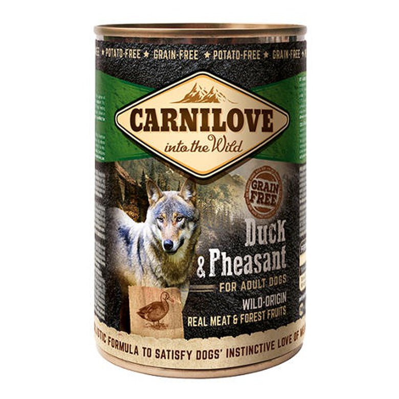400 g Carnilove Pato e Faisão lata com patê para cães,  Imagem número 1 400 g Carnilove Pato e Faisão lata com patê para cães, , large Imagem número 1