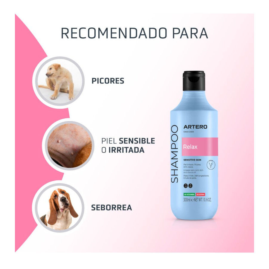 Artero Relax Shampoo Hipoalerg&eacute;nico para c&atilde;es, , large Imagem n&uacute;mero 2