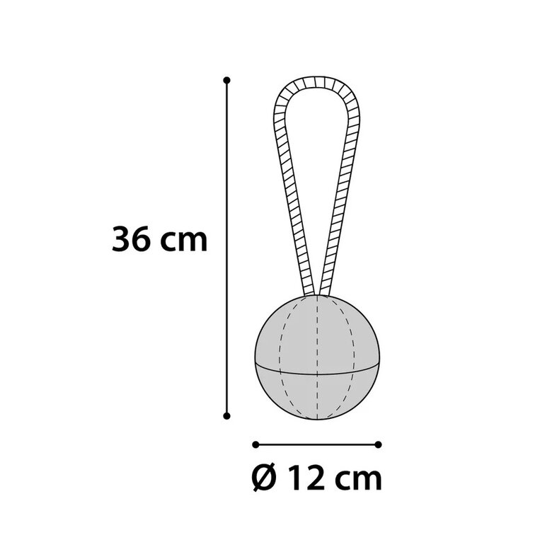 Flamingo Bola Verde com Corda para cães ,  Imagem número 2 Flamingo Bola Verde com Corda para cães , , large Imagem número 2