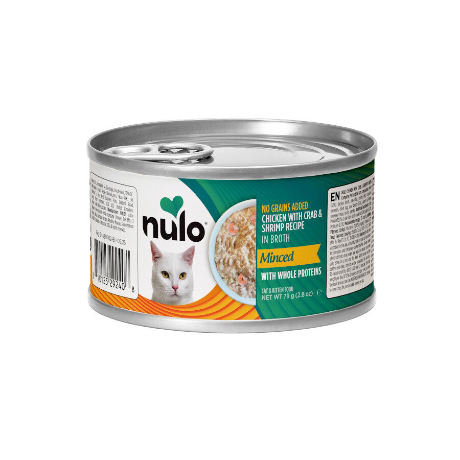 170 g Nulo Minced Comida h&uacute;mida de Frango com Caranguejo e Camar&atilde;o em lata para gatos, , large Imagem n&uacute;mero 1