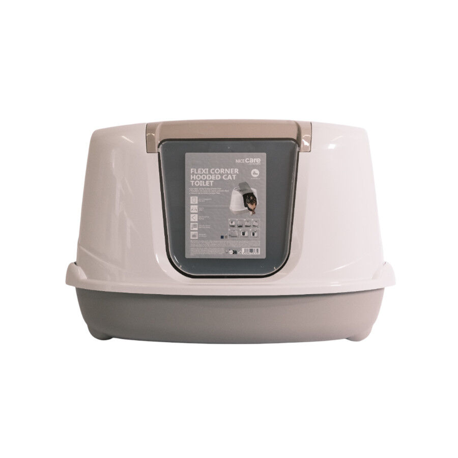 Nice Care Caixa de areia Flip Corner Bege para gatos, , large Imagem n&uacute;mero 5