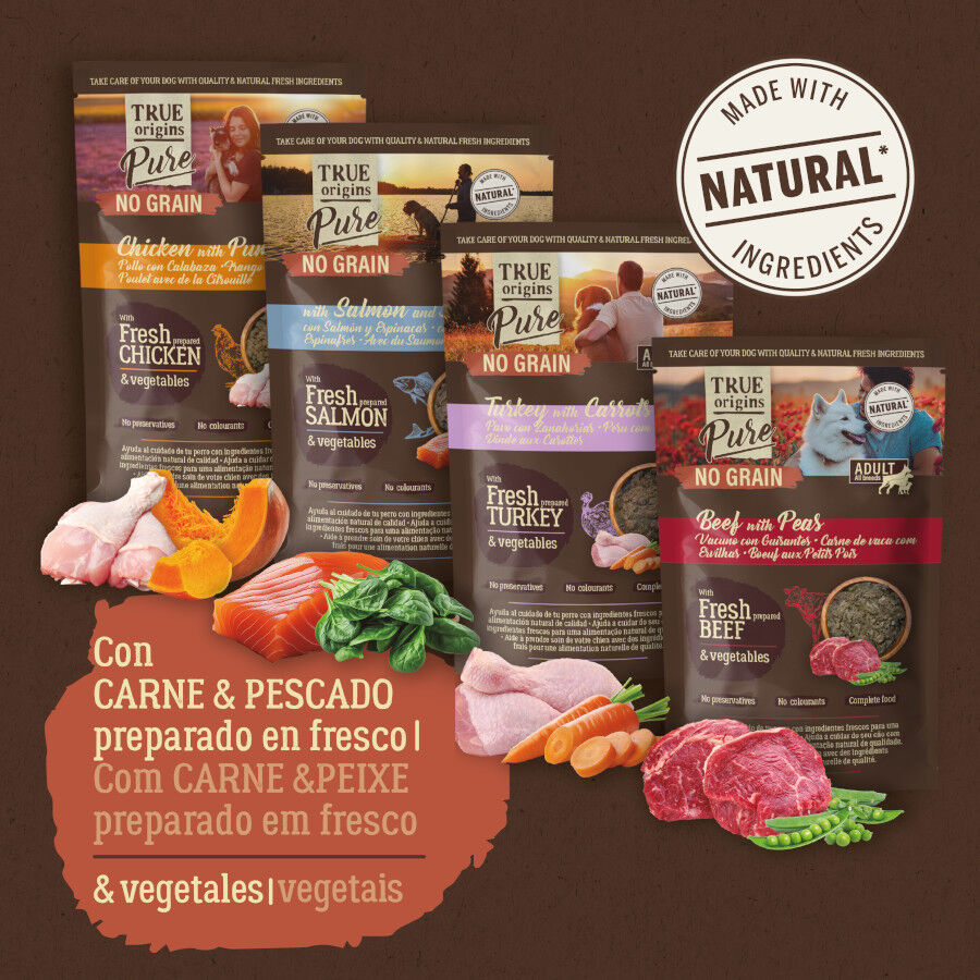 True Origins Pure Multipack Comida h&uacute;mida Carne e Peixe em saquetas para c&atilde;es - Multipack , , large Imagem n&uacute;mero 7