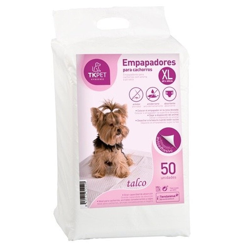 TK-Pet XL Talco empapadores para perros cachorros Imagem número 1 TK-Pet XL Talco empapadores para perros cachorros Imagem número 1