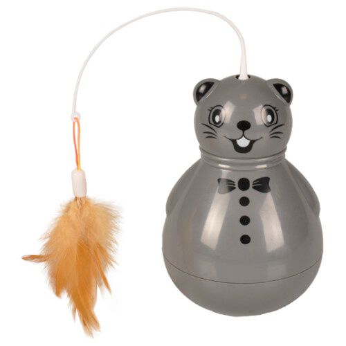 Flamingo juguete tambaleante Rat&oacute;n para gatos Imagem n&uacute;mero 1