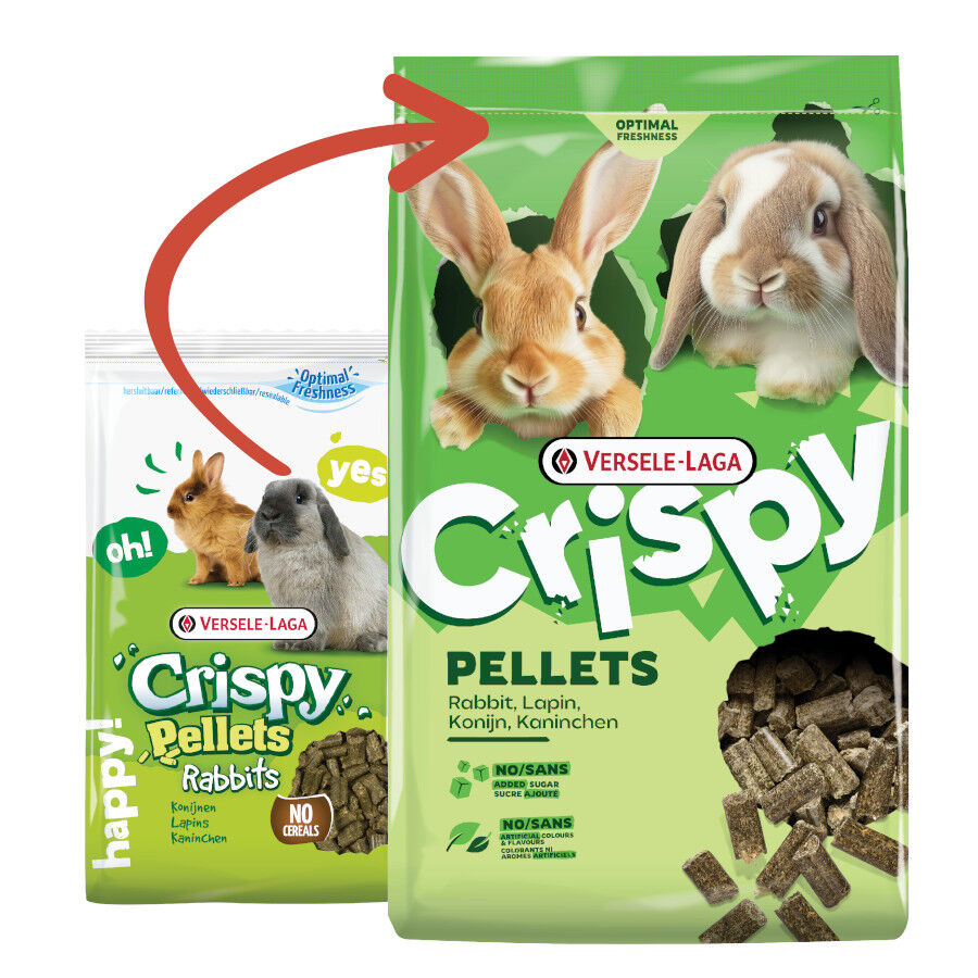 2 kg Versele-Laga Crispy Muesli Ra&ccedil;&atilde;o para coelhos, , large Imagem n&uacute;mero 2