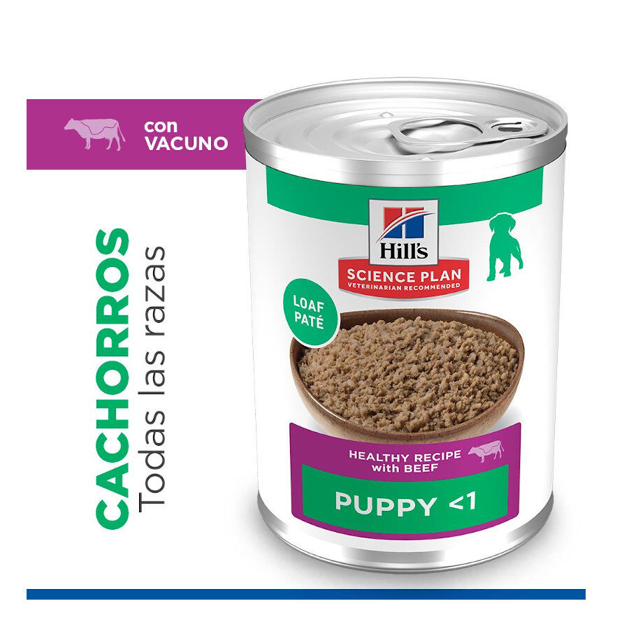 370 g Hill's Science Plan Puppy Beef P&acirc;t&eacute; enlatado para c&atilde;es, , large Imagem n&uacute;mero 3