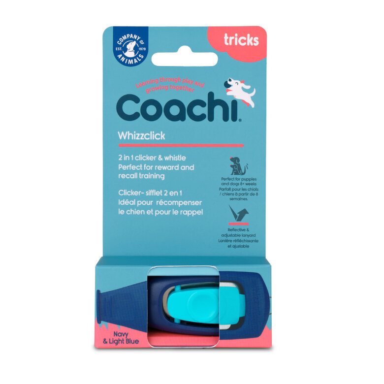 Coachi Cliker com apito azul claro para cão,  Imagem número 2 Coachi Cliker com apito azul claro para cão, , large Imagem número 2