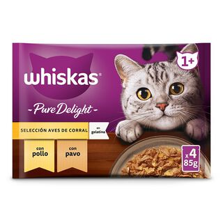 Whiskas Casserole Aves Geleia em Saqueta para Gatos - Multipack