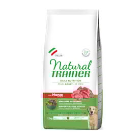 Natural Trainer Adult Maxi Terneira ração para cães 