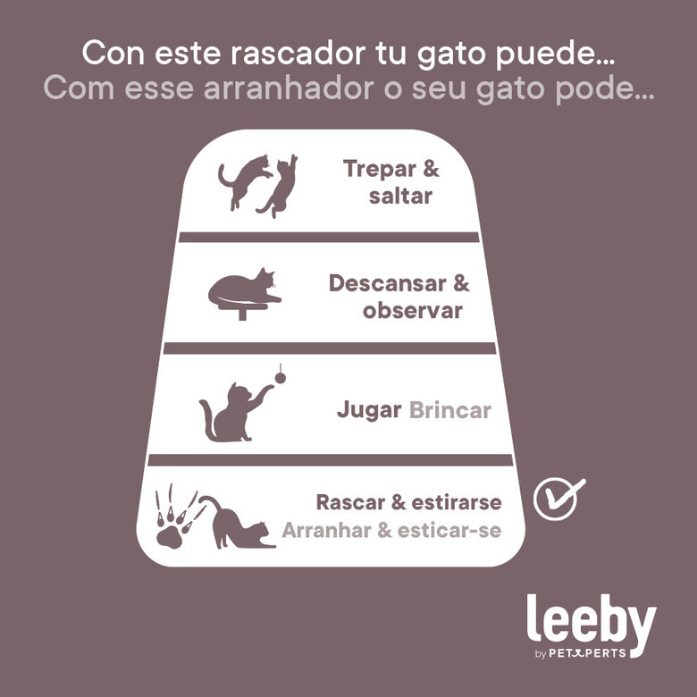 Leeby Feliz arranhador de chão para gatos,  Imagem número 8 Leeby Feliz arranhador de chão para gatos, , large Imagem número 8