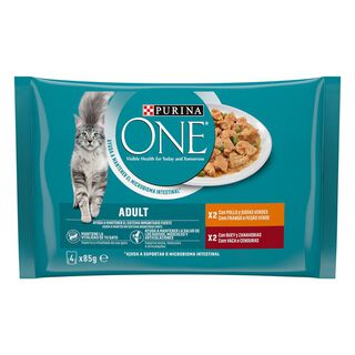Purina One Adult Saqueta em molho para gatos