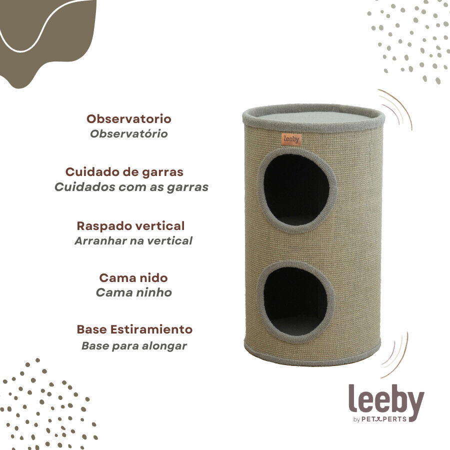Leeby BonBon barril arranhador com cama nido para gatos, , large Imagem n&uacute;mero 3