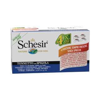 Schesir Filetes de Atum com Lubina em Gelatina lata para cães