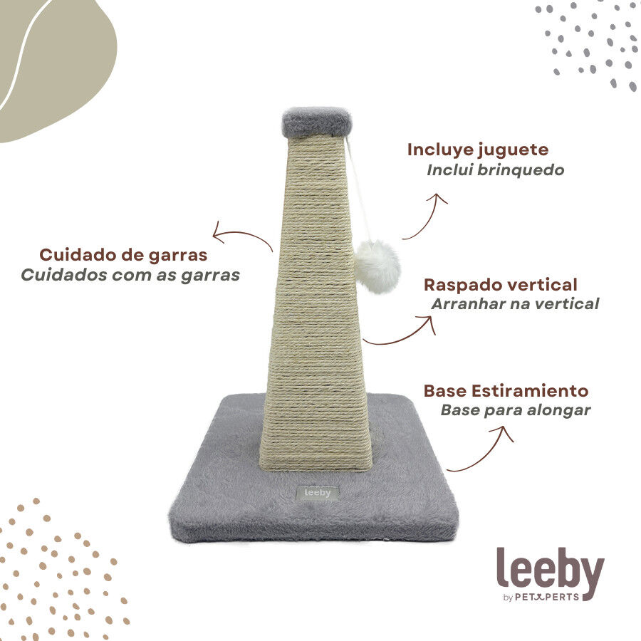 Leeby Katya pir&acirc;mide arranhadora com brinquedo para gatinhos, , large Imagem n&uacute;mero 4