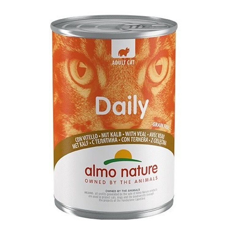 400 g Almo Nature Daily Menu comida húmida com vitela,  Imagem número 1 Almo Nature comida húmeda con ternera Daily Menu Imagem número 1