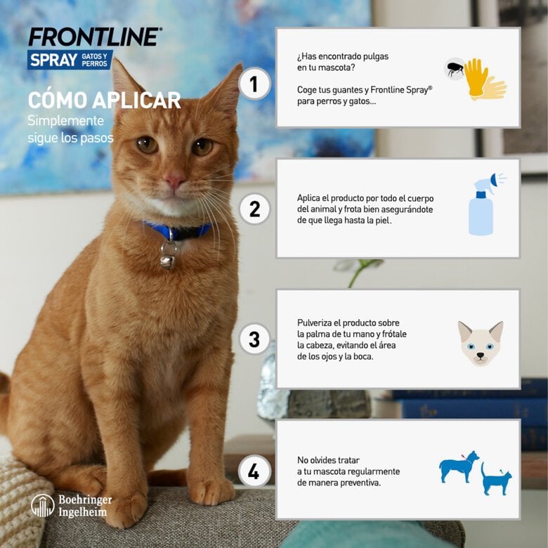 Frontline Spray Antiparasitário para cães e gatos,  Imagem número 3 Frontline Spray Antiparasitário para cães e gatos, , large Imagem número 3