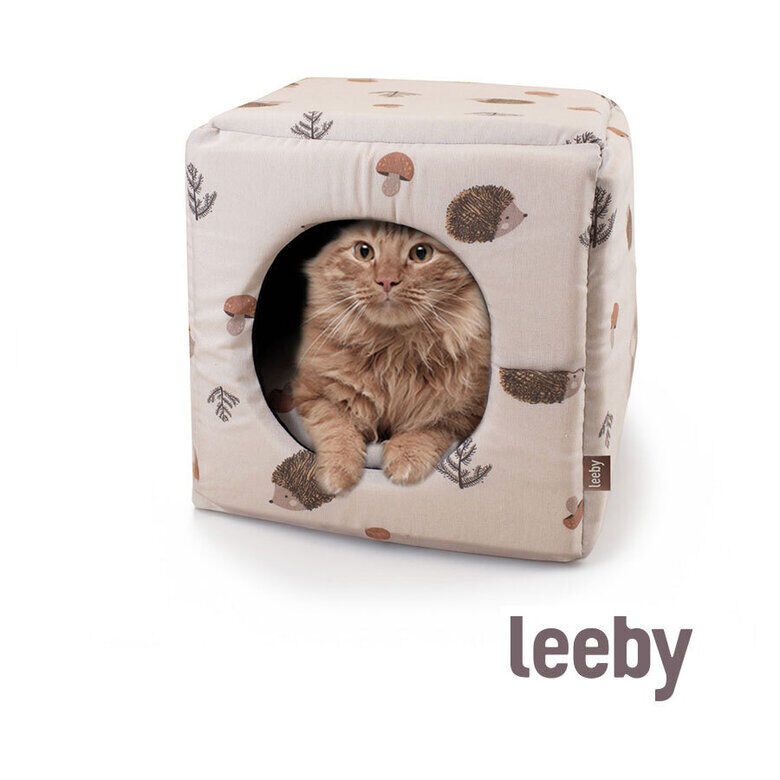 Leeby Cama com Estampado de Ouri&ccedil;os para gatos, , large Imagem n&uacute;mero 2