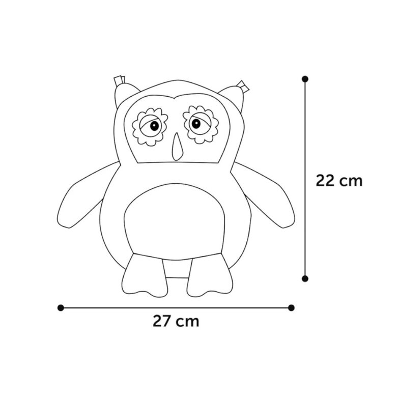 Flamingo Stan Coruja Cinza de Peluche Coruja para cães,  Imagem número 2 Flamingo Stan Coruja Cinza de Peluche Coruja para cães, , large Imagem número 2