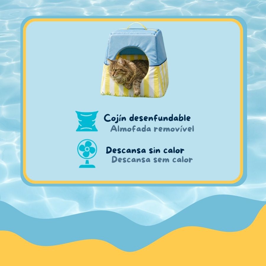 Summer Vibes Cool Cat Bed Club Iglu para gatos, , large Imagem n&uacute;mero 3