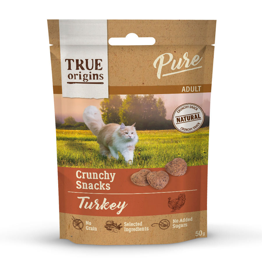 50 g True Origins Pure Snacks Adult Crunchy de Peru para gatos, , large Imagem n&uacute;mero 1