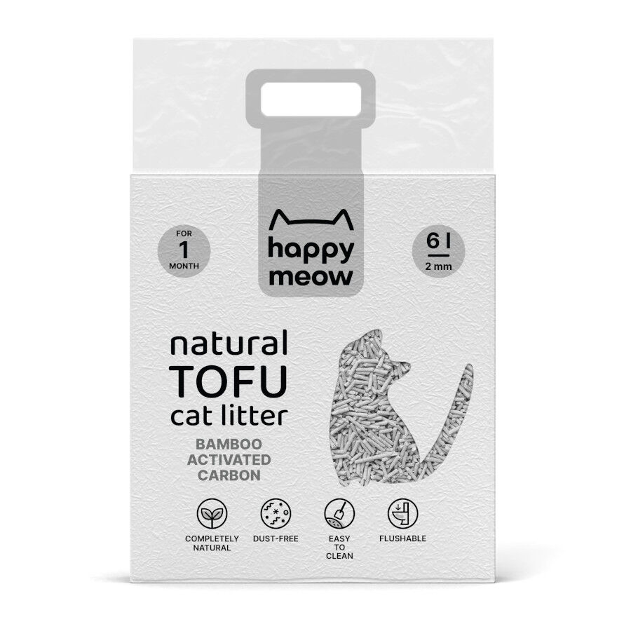 6 L Happy Meow Natural Tofu Aglomerante Bambu para gatos, , large Imagem n&uacute;mero 1
