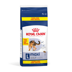 18 kg (15 + 3kg gr&aacute;tis!) Royal Canin Maxi Adult ra&ccedil;&atilde;o para c&atilde;es