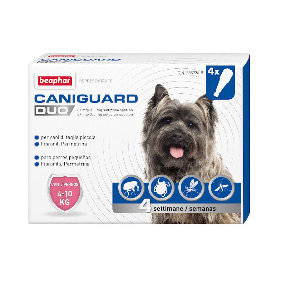 Beaphar Caniguard Duo Pipetas para c&atilde;es pequenos, , large Imagem n&uacute;mero 1