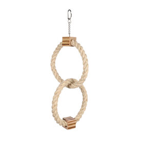 Flamingo Anel com brinquedo de cordão para periquitos 