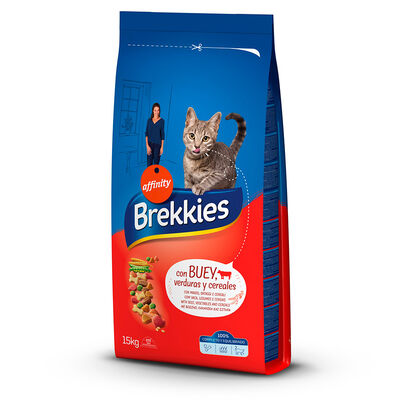 Brekkies Excel Feline boi, Vitela e Vegetais
