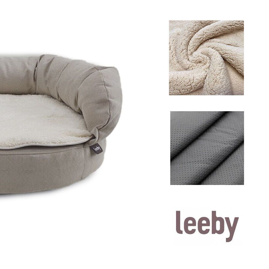 Leeby Sof&aacute; Ortop&eacute;dico Viscoel&aacute;stico Castanho para c&atilde;es, , large Imagem n&uacute;mero 3