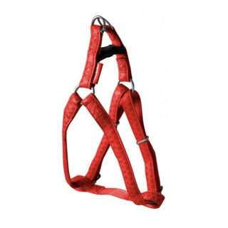MacLeather Classic Peitoral vermelho para cães