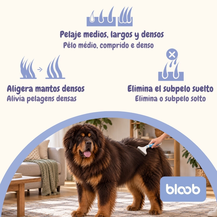 Bloob Escova Removedora de subpelo para c&atilde;es, , large Imagem n&uacute;mero 3