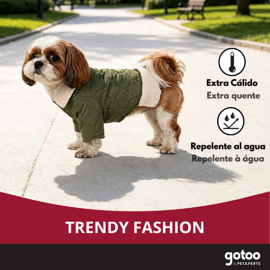 Gotoo Casaco Acolchoado Verde para c&atilde;es, , large Imagem n&uacute;mero 6