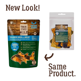 True Origins Wild Pele de salm&atilde;o com carne Snack para c&atilde;es