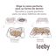 Leeby Colchão Impermeável Anti Pelos Cinzento para cães, , large Indicador imagem número 5